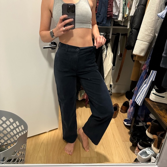 Madewell Navy Blue Emmett Pants - Picture 11 of 12